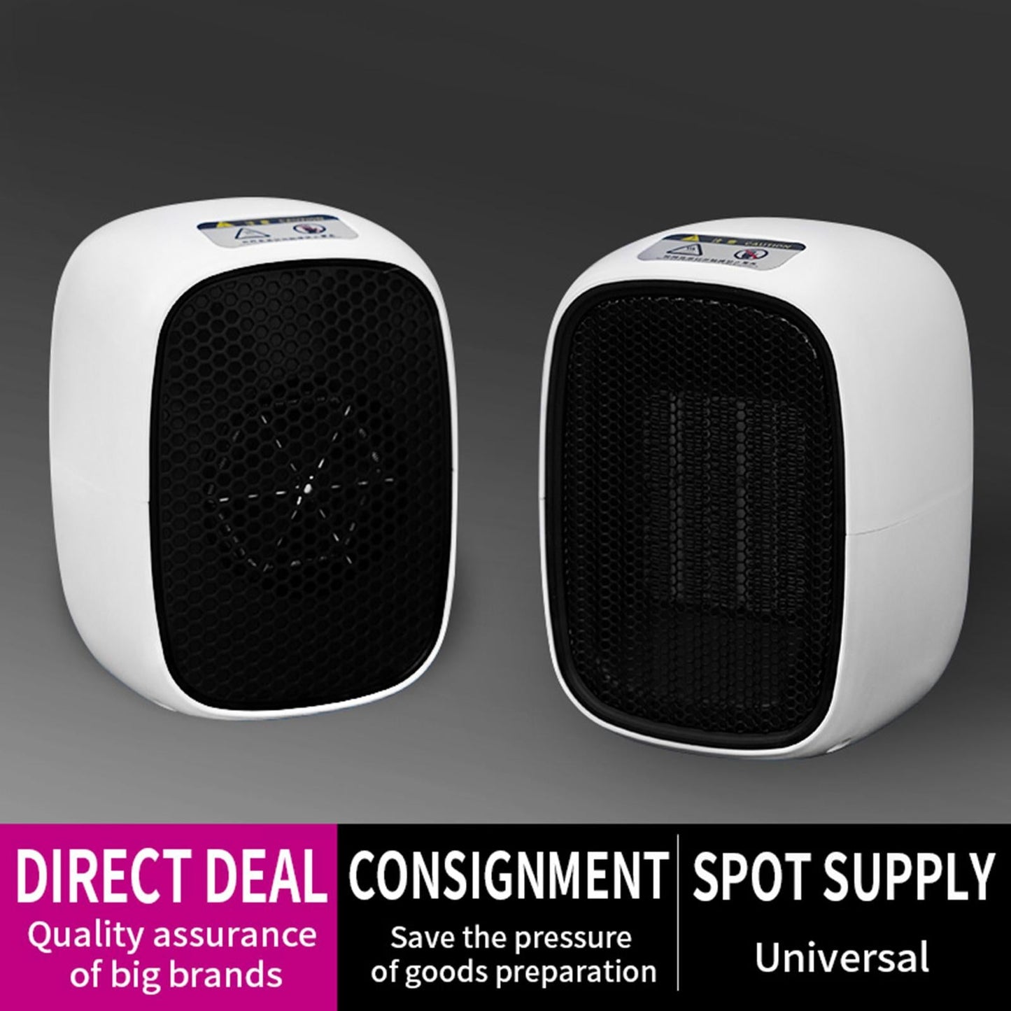 Electric Heater Personal Mini TIP-Over for Bathroom Winter Home Indoor