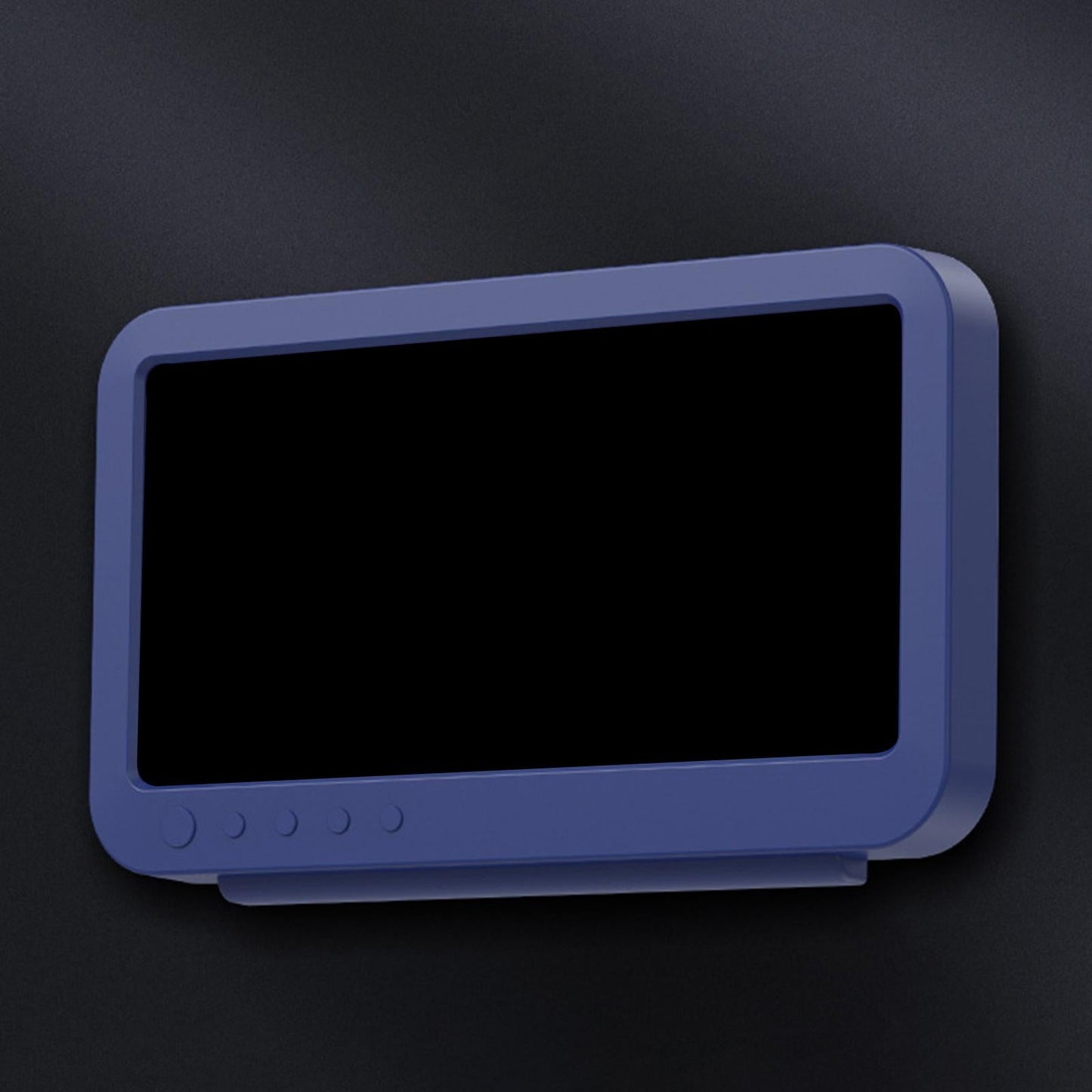 Wall Mounted Shower Phone Holder Waterproof Phone Storage Case Punch Free Blue