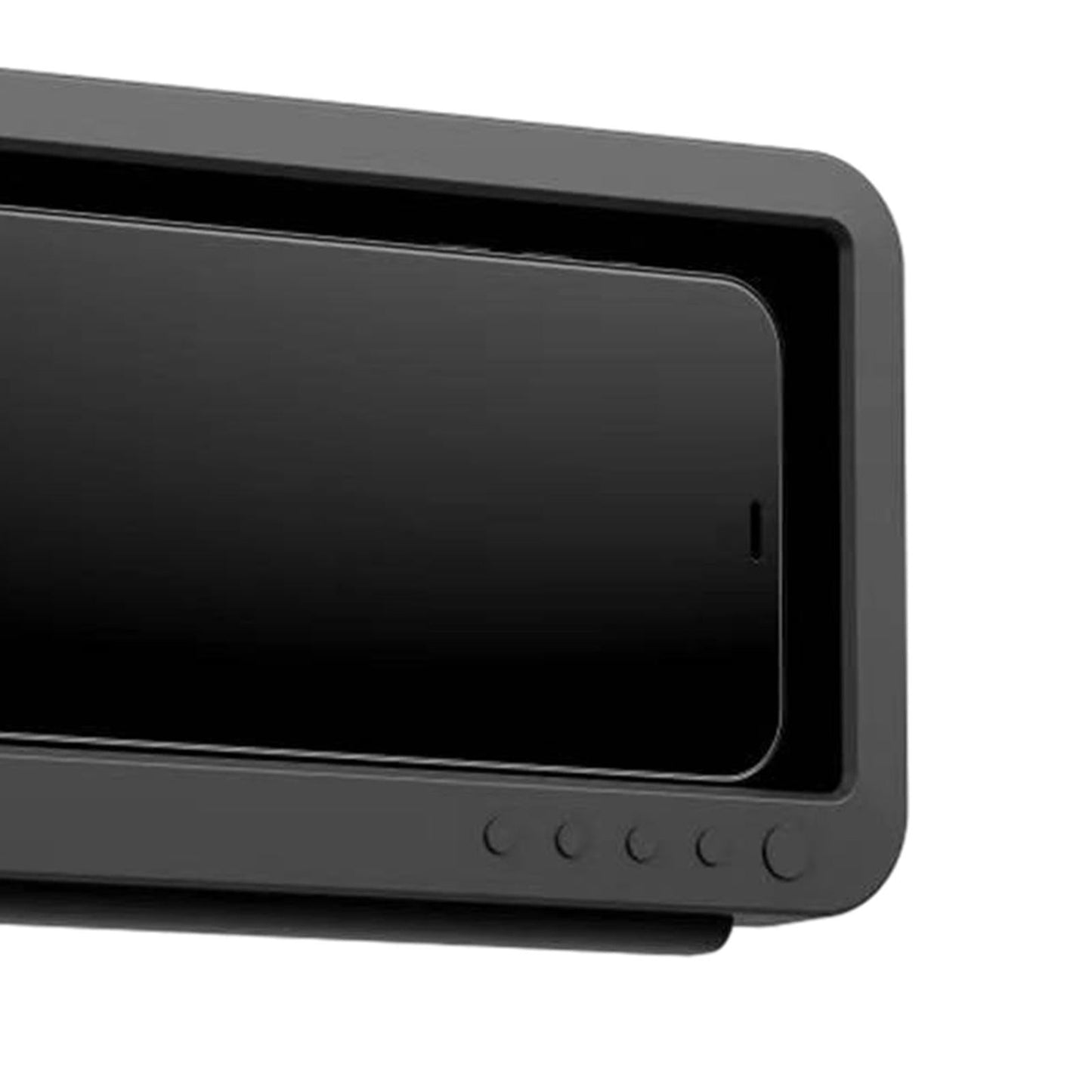 Wall Mounted Shower Phone Holder Waterproof Phone Storage Case Punch Free Black