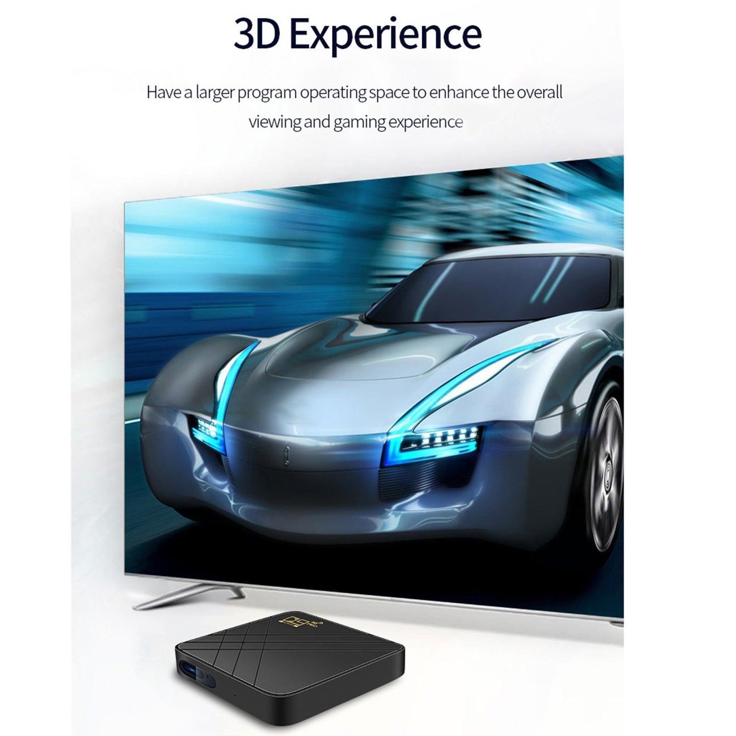 D9PRO Android Media Player Set Up Box WIFI Bluetooth HD Player 8+128G US