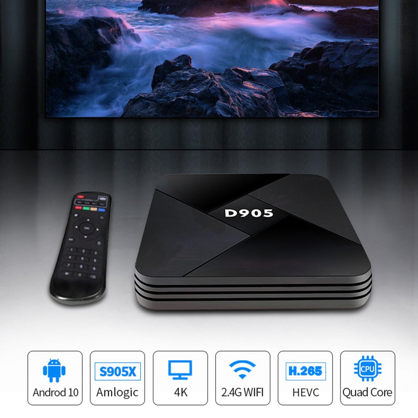 HD Satellite Receiver Multimedia Player HDMI Android 4GB 32GB for TV UK