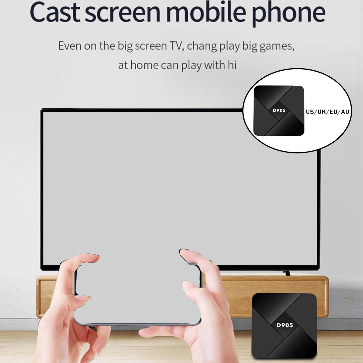 D905 Smart Set Top Box Android 10 Wifi 2.4G4K Amlogic U S: 4G+32G