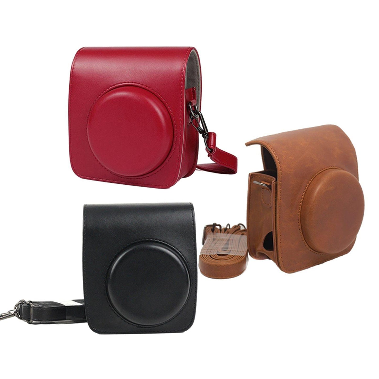 Rustic Protective Case for Instax Mini 90 Instant Film Camera Accessories Red