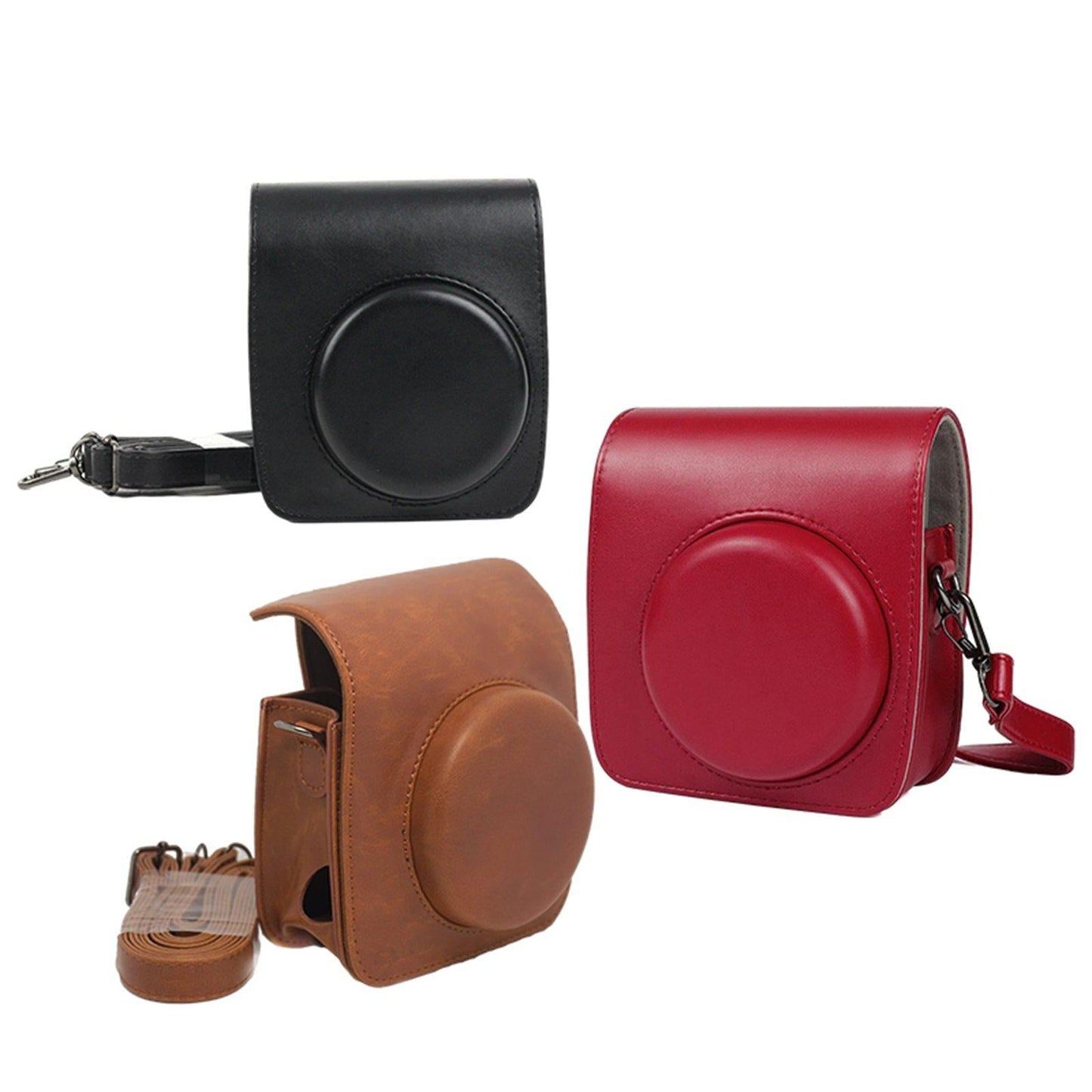 Rustic Protective Case for Instax Mini 90 Instant Film Camera Accessories Red