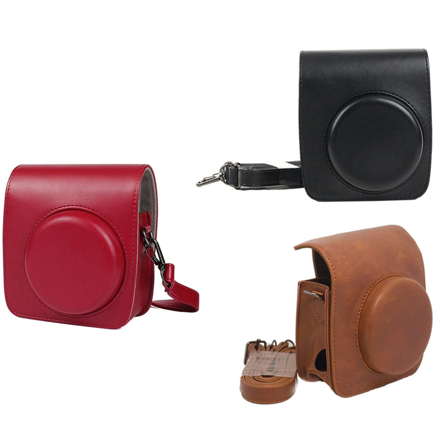 Rustic Protective Case for Instax Mini 90 Instant Film Camera Accessories Red