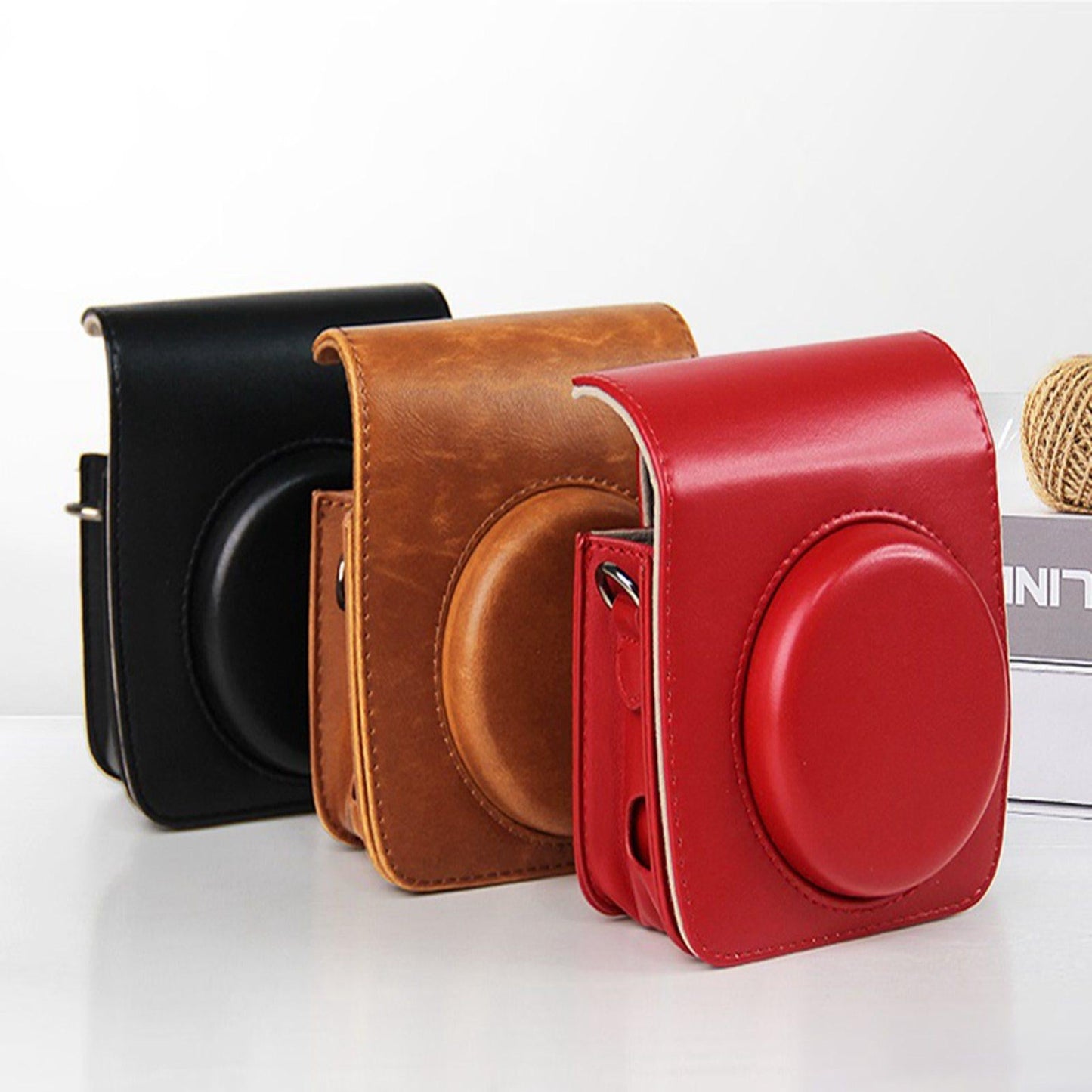 Rustic Protective Case for Instax Mini 90 Instant Film Camera Accessories Brown