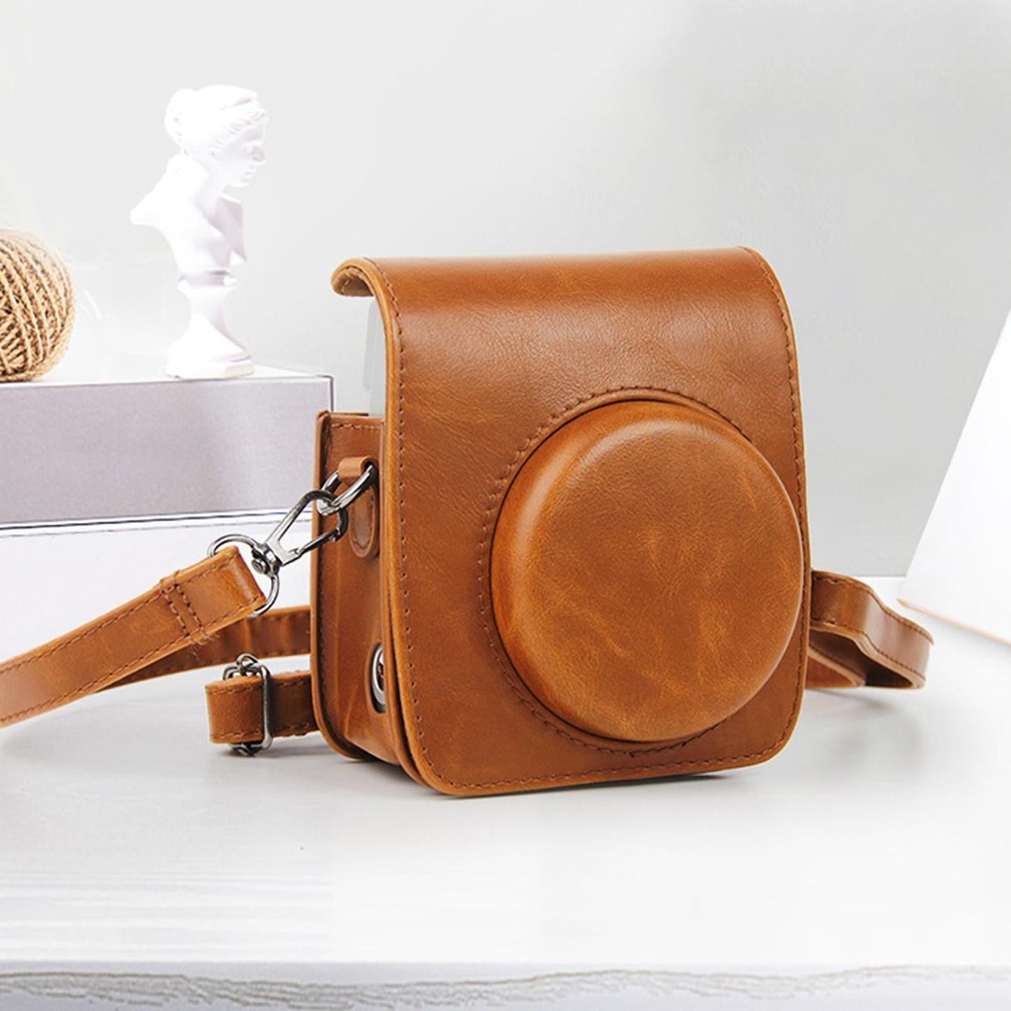 Rustic Protective Case for Instax Mini 90 Instant Film Camera Accessories Brown