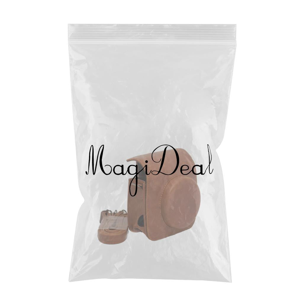 Rustic Protective Case for Instax Mini 90 Instant Film Camera Accessories Brown
