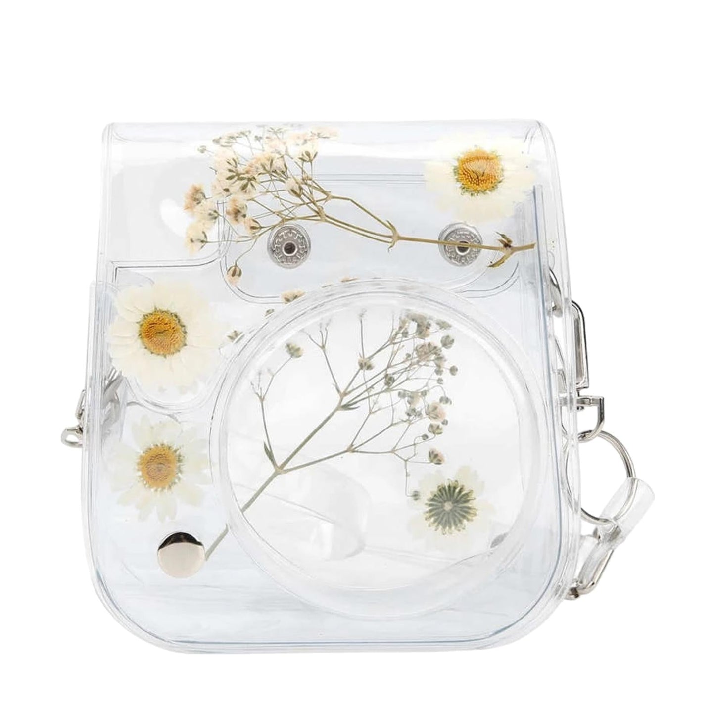 Camera Case Portable PVC Material Adjustable Strap for Instax Mini 11 9 8 White