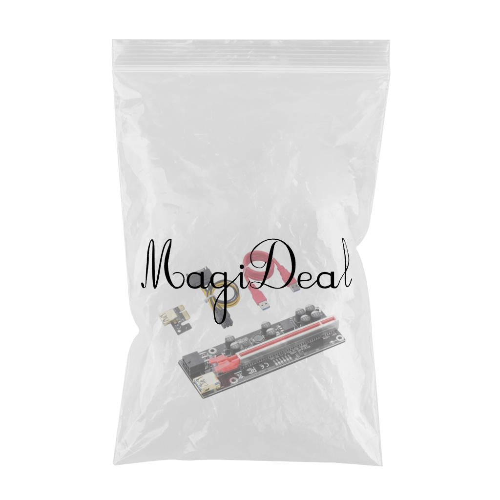 Graphics Card USB 3.0 Ver 010S Plus 1x 16x Multiplier for GPU Mining Powered Single Interface