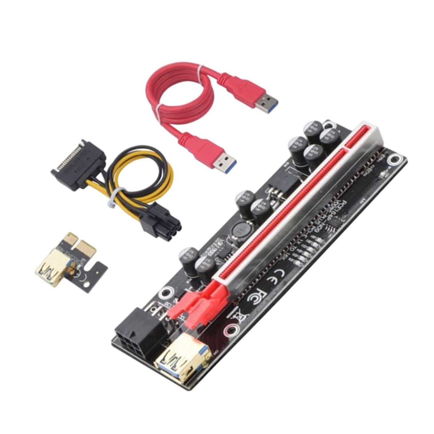 Graphics Card USB 3.0 Ver 010S Plus 1x 16x Multiplier for GPU Mining Powered Single Interface
