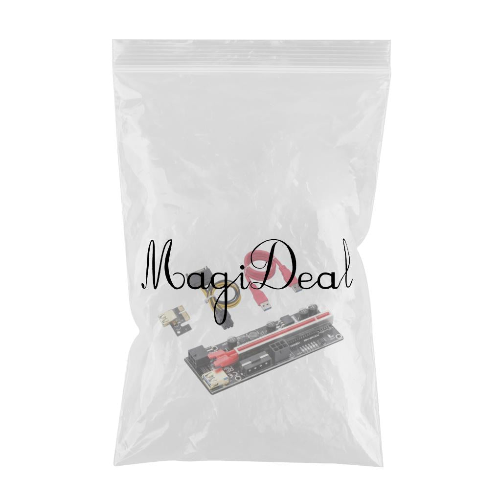 Graphics Card USB 3.0 Ver 010S Plus 1x 16x Multiplier for GPU Mining Powered Three Interface