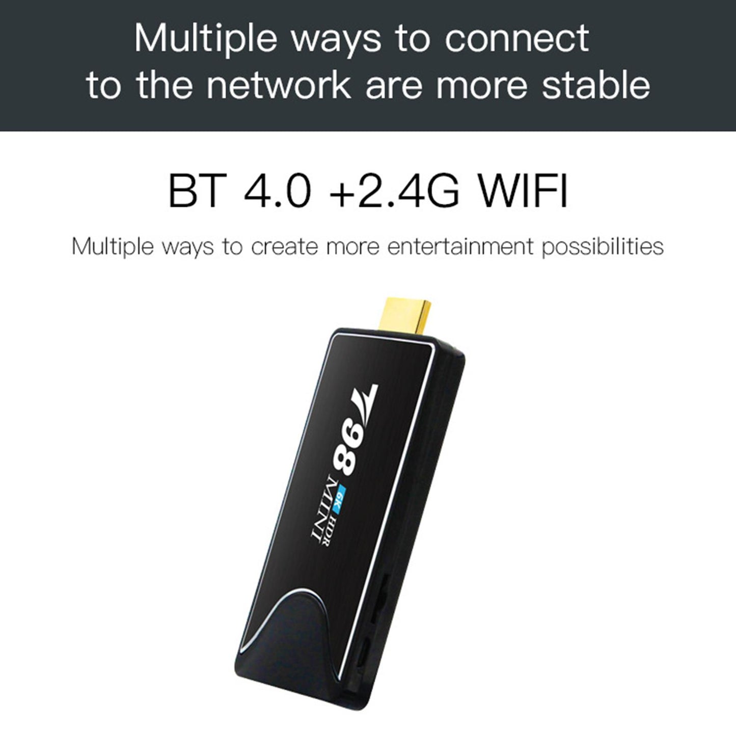 TV stick Media Player T98mini Android 10 2.4G/5G BT4.2 RK3318 4K 2G 8G AU