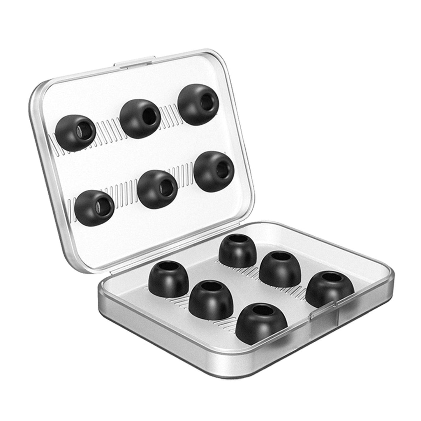 12Pcs Earbuds Ear Tips with Storage Box for Apple AirPods Pro 3 black