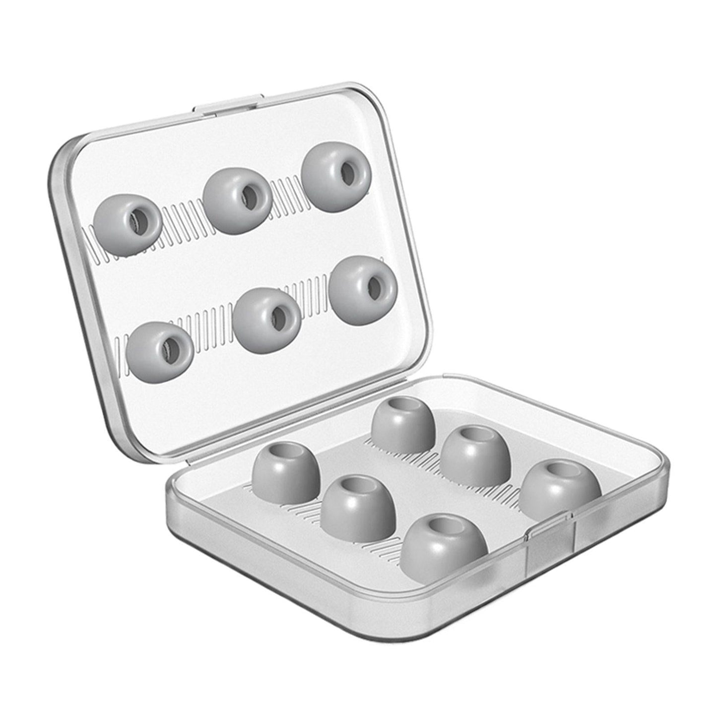 12Pcs Earbuds Ear Tips with Storage Box for Apple AirPods Pro 3 gray