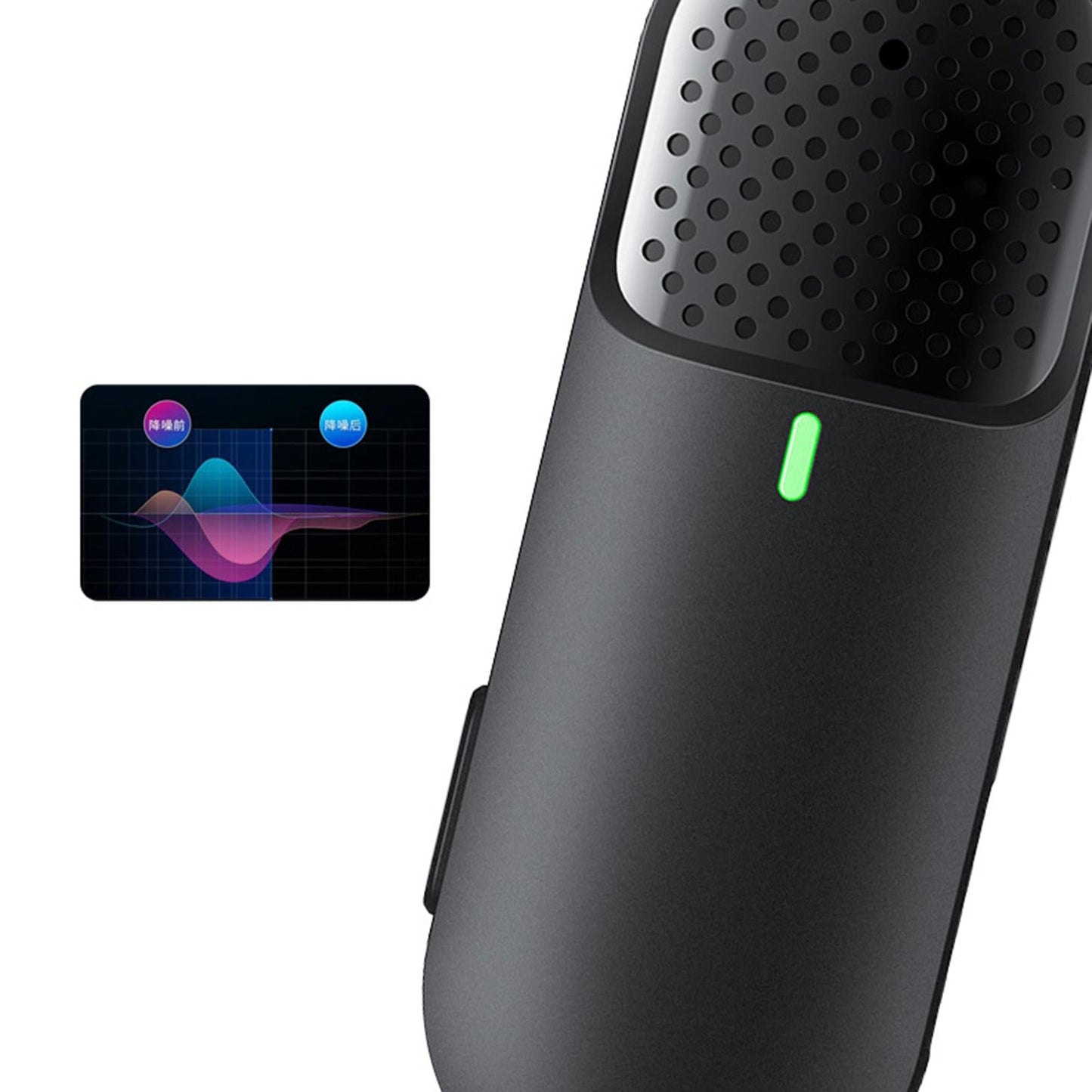 Lavalier Microphone for Android iOS Phone Live Broadcast Interviewers White