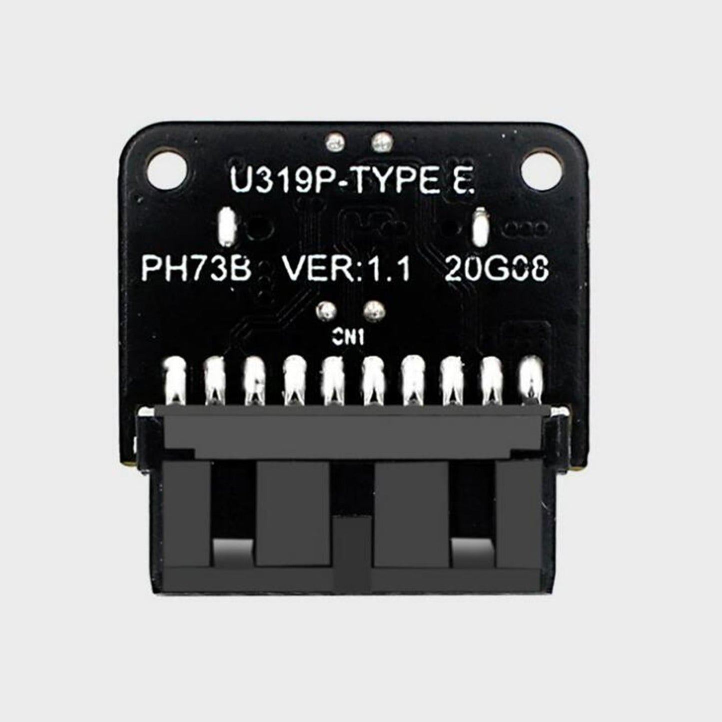 USB3.0 19P/20P to Type-C 24Pin Front Type C 90 Degree Adapter for PC PH73A