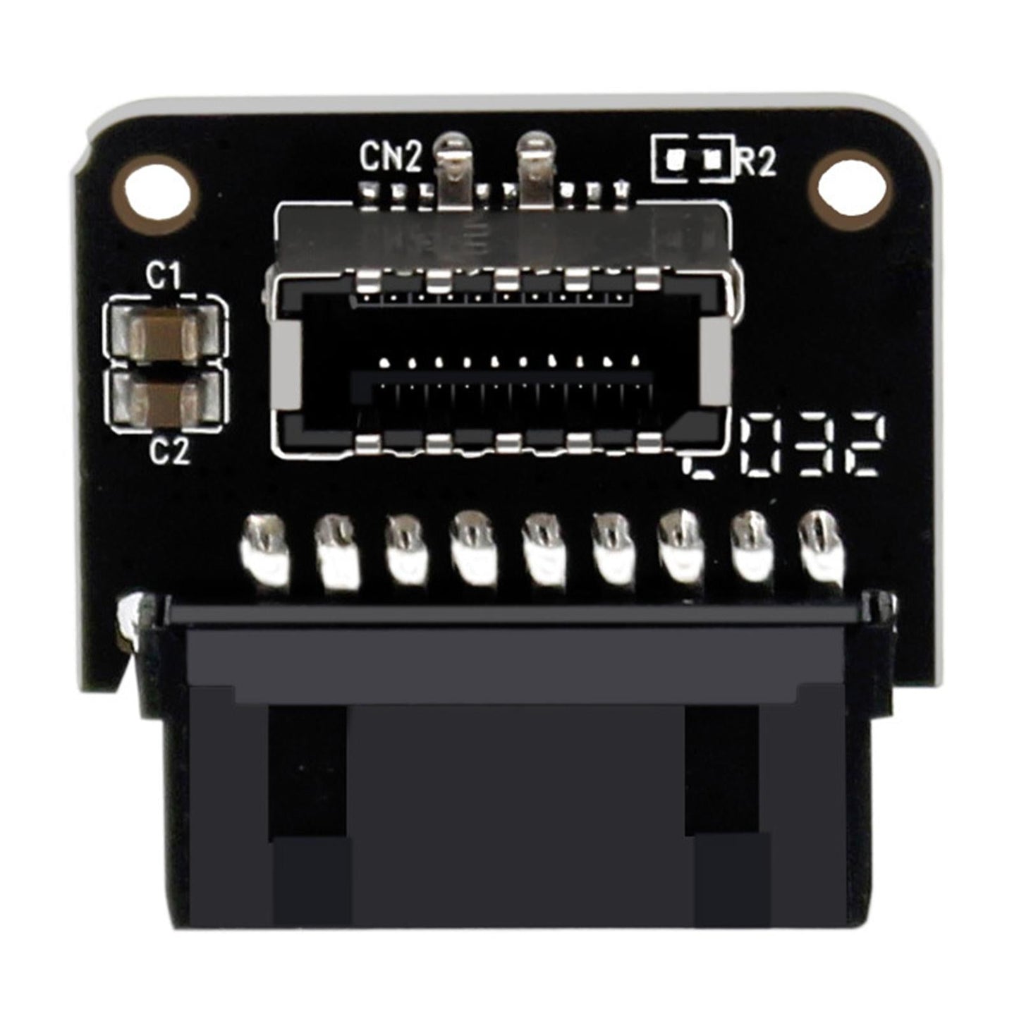 USB3.0 19P/20P to Type-C 24Pin Front Type C 90 Degree Adapter for PC PH73B