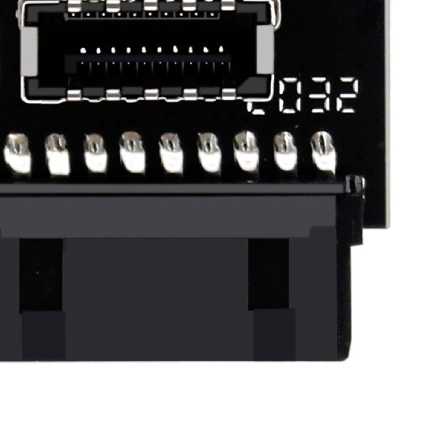 USB3.0 19P/20P to Type-C 24Pin Front Type C 90 Degree Adapter for PC PH73B