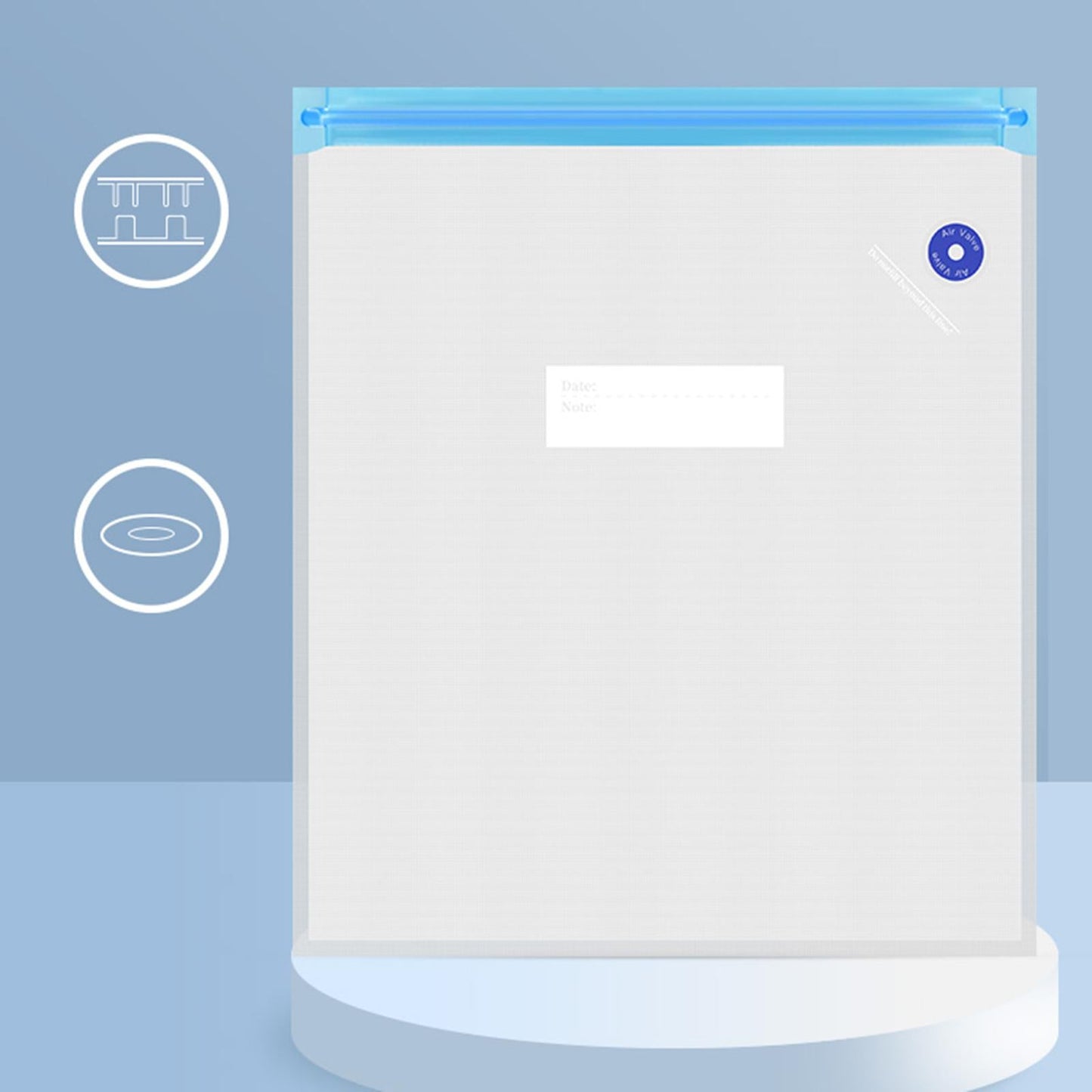 Reusable Moisture Proof with Pump Filament Storage Bags 10Pcs with pump