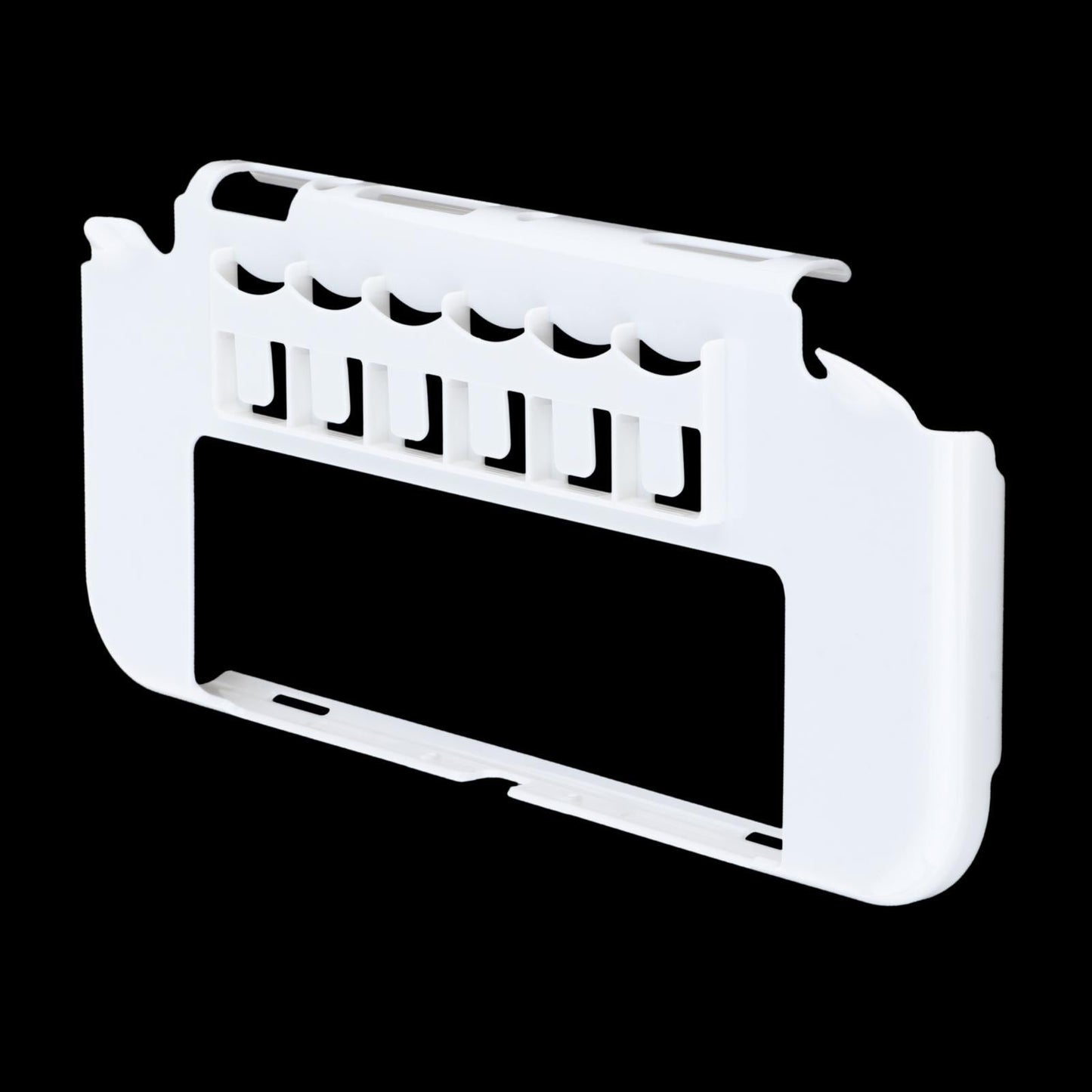 Dockable Case Protection Stand Flip Clear for NS OLED Controller White