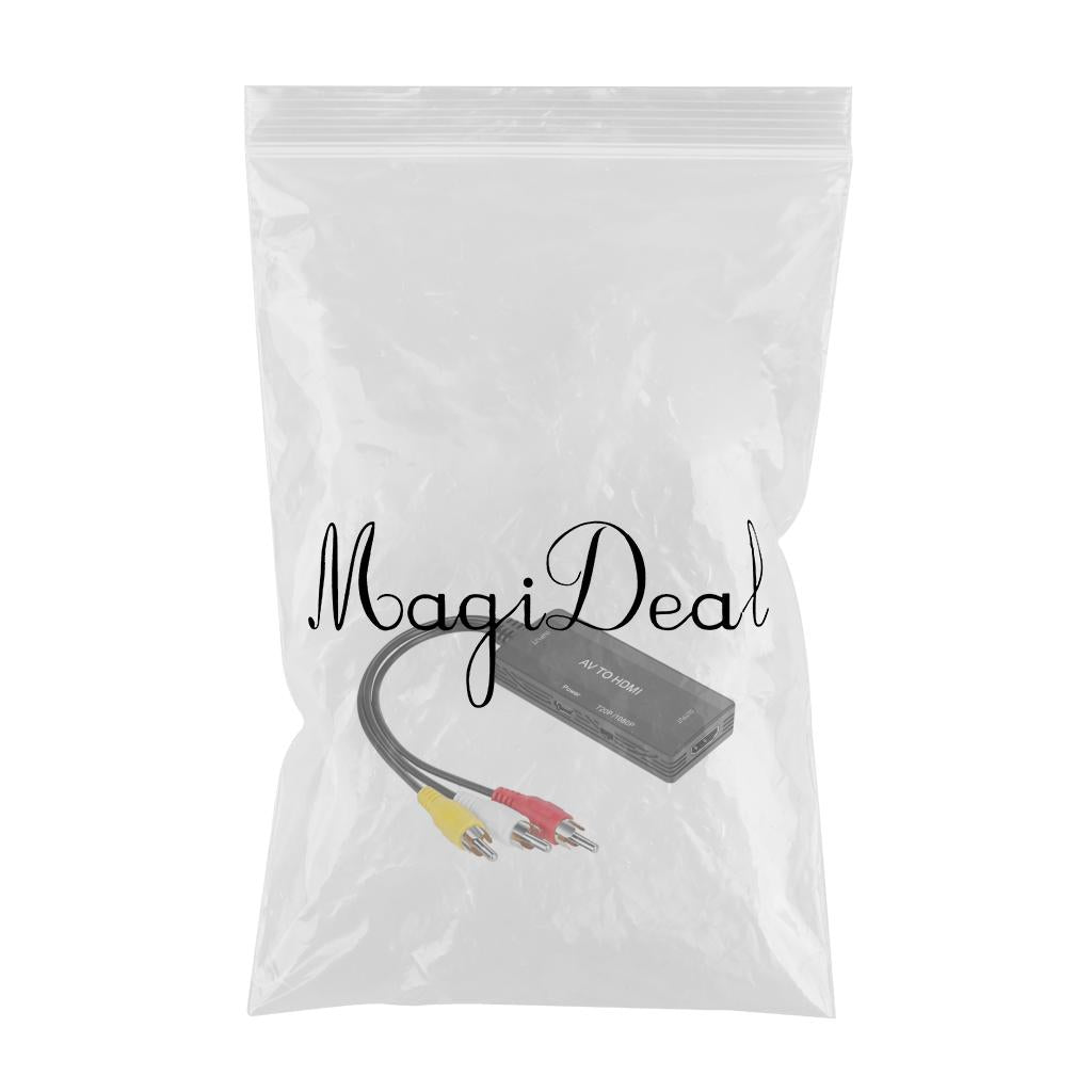 AV to HDMI Converter Adapter 1080P 60Hz Scaler Adapter for Projector DVD