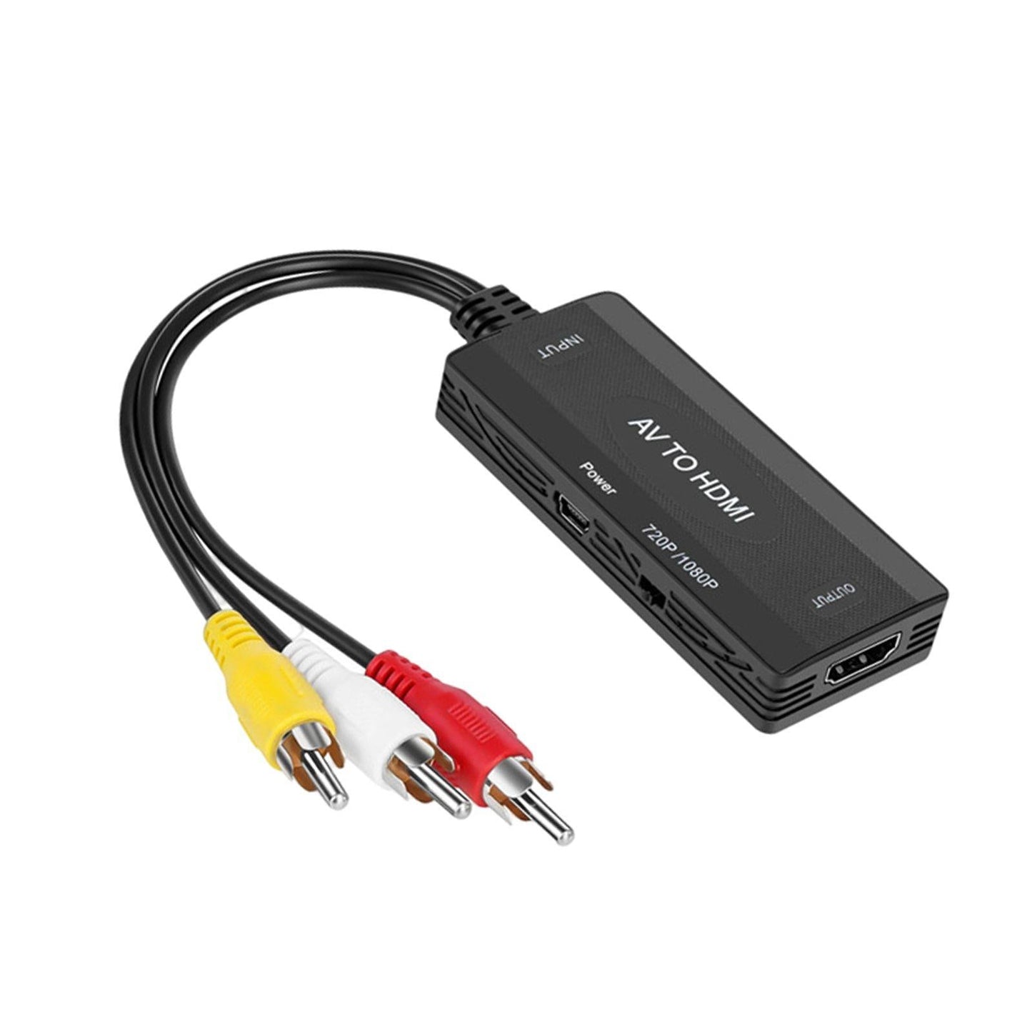 AV to HDMI Converter Adapter 1080P 60Hz Scaler Adapter for Projector DVD