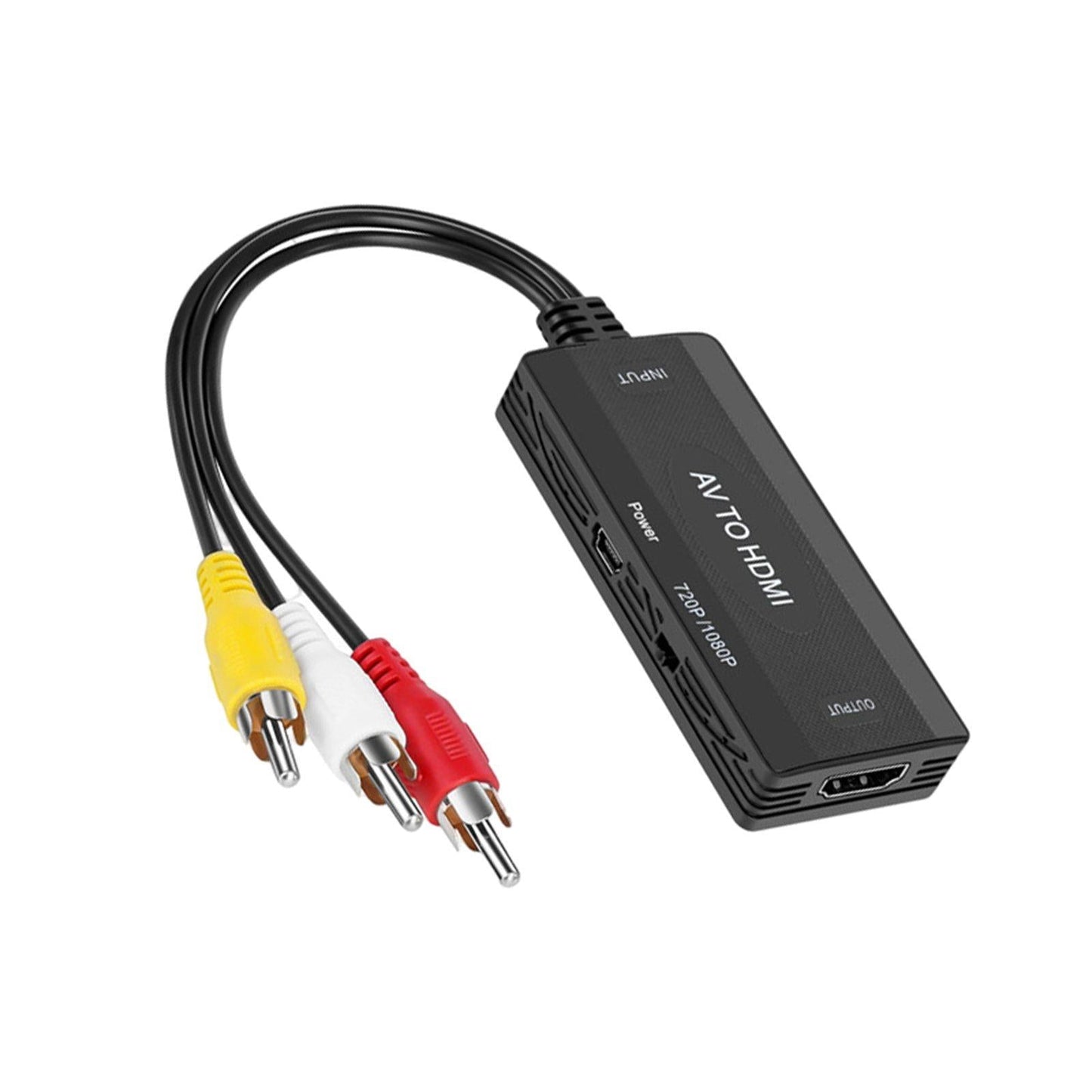 AV to HDMI Converter Adapter 1080P 60Hz Scaler Adapter for Projector DVD