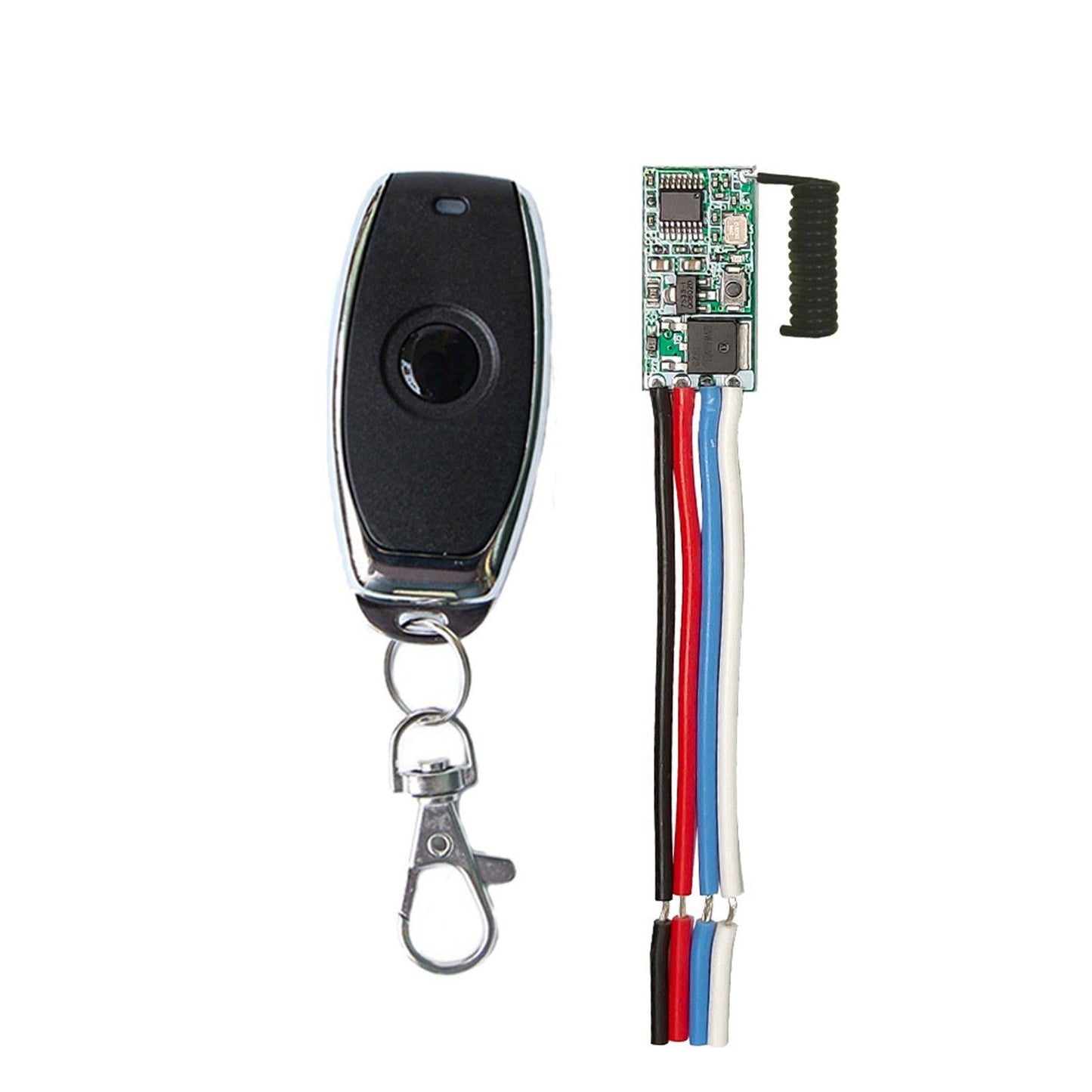 RF 433MHz Mini Wireless Remote Control Switch Receiver 1 Button Black