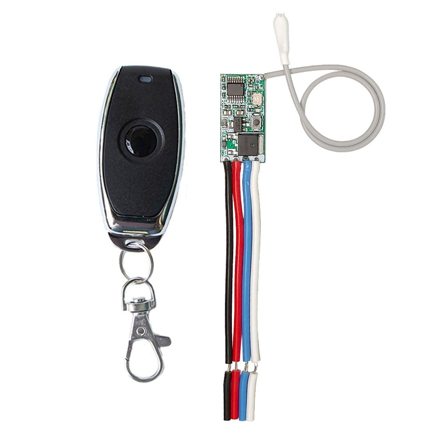 RF 433MHz Mini Wireless Remote Control Switch Receiver 1 Button White