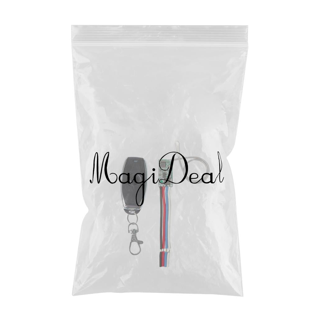 RF 433MHz Mini Wireless Remote Control Switch Receiver 1 Button White