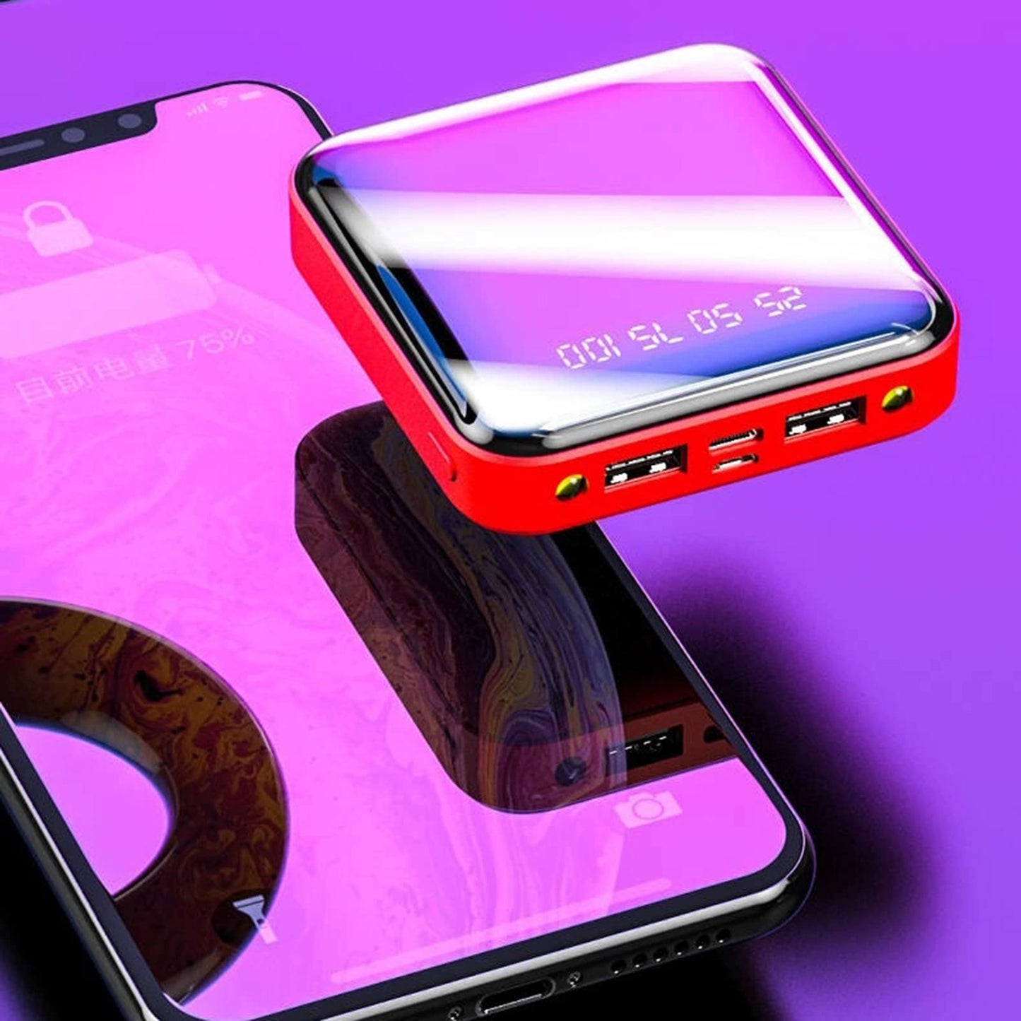 Charging Treasure Shell DIY 3 Sections Lightweight Portable for Vacation