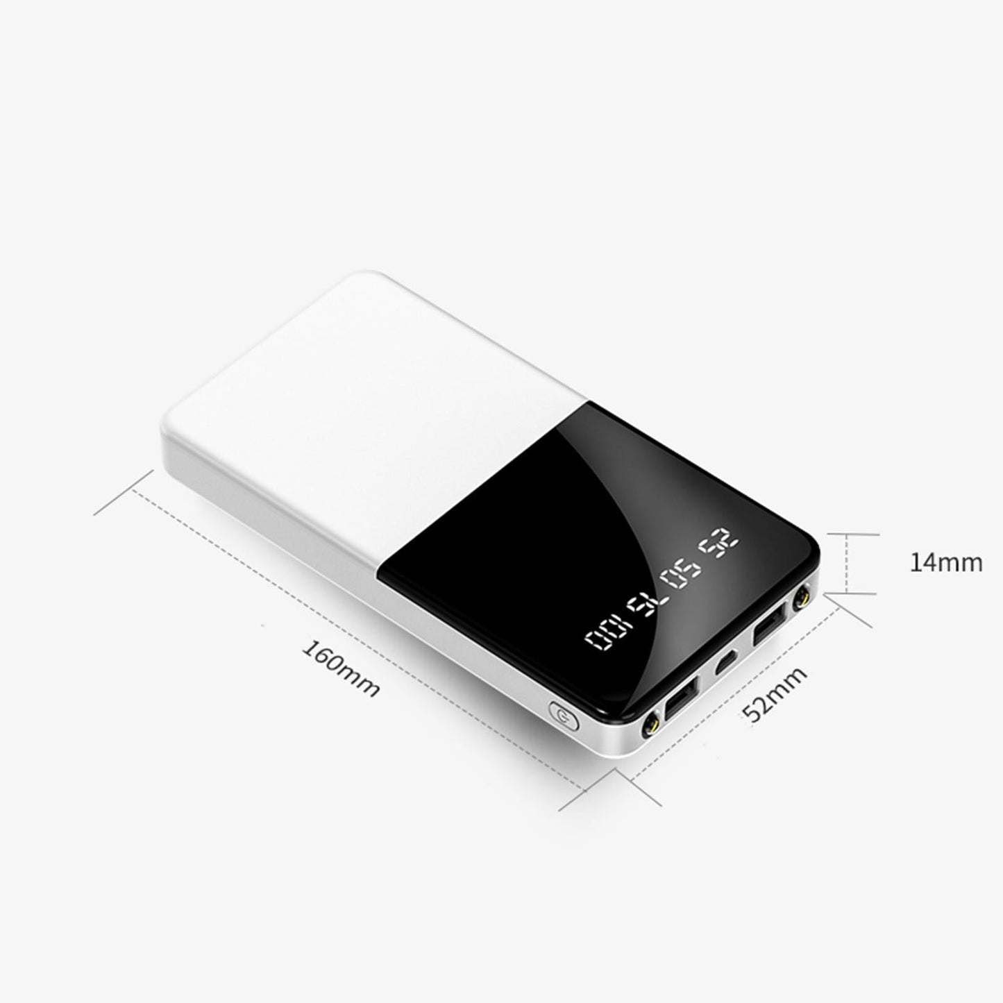 Power Bank Dual USB High Capacity for Gamers Dusiness Trip Smart Phones