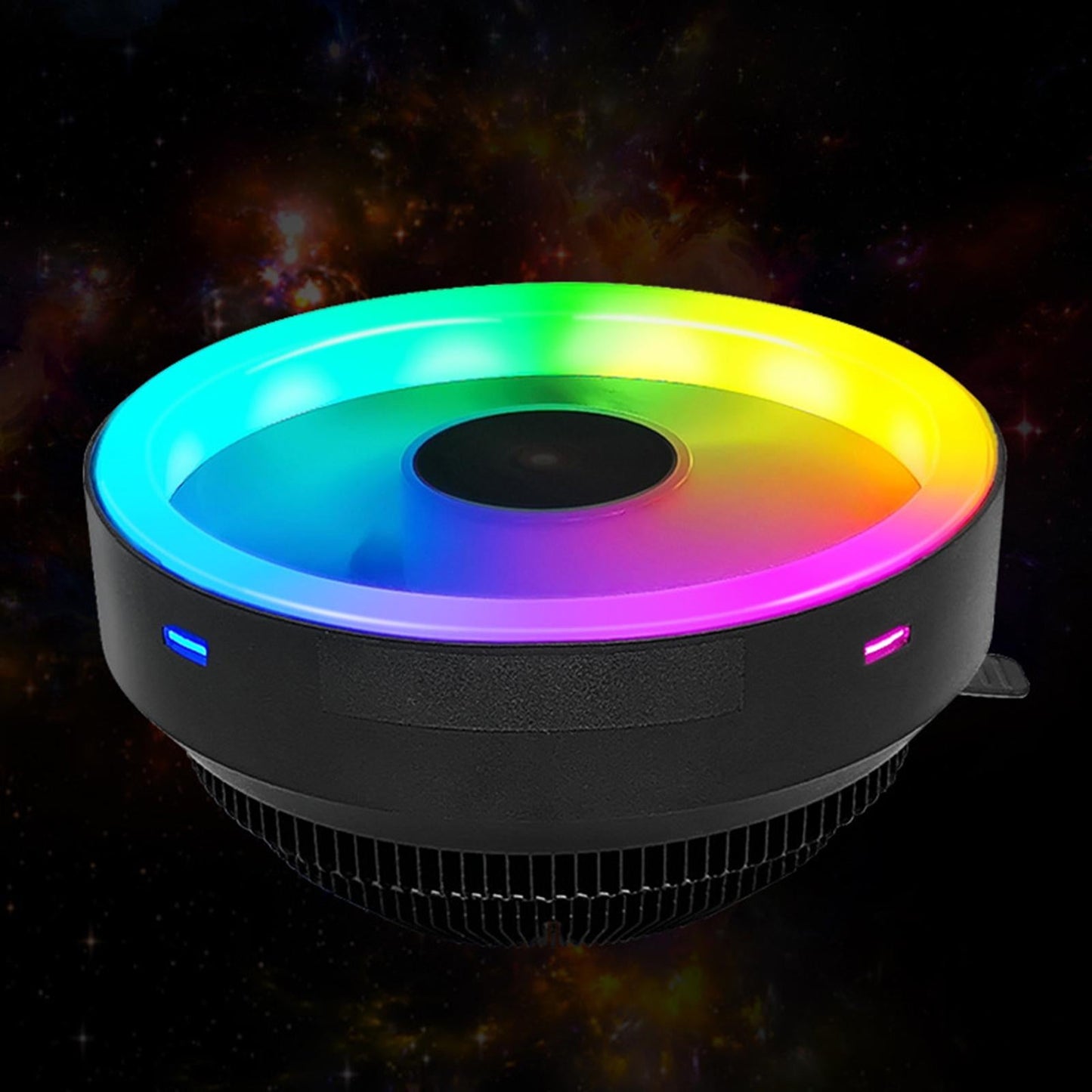 CPU Cooler RGB Quiet Fan for Teblets Computer Laptops Continuous RGB Loop