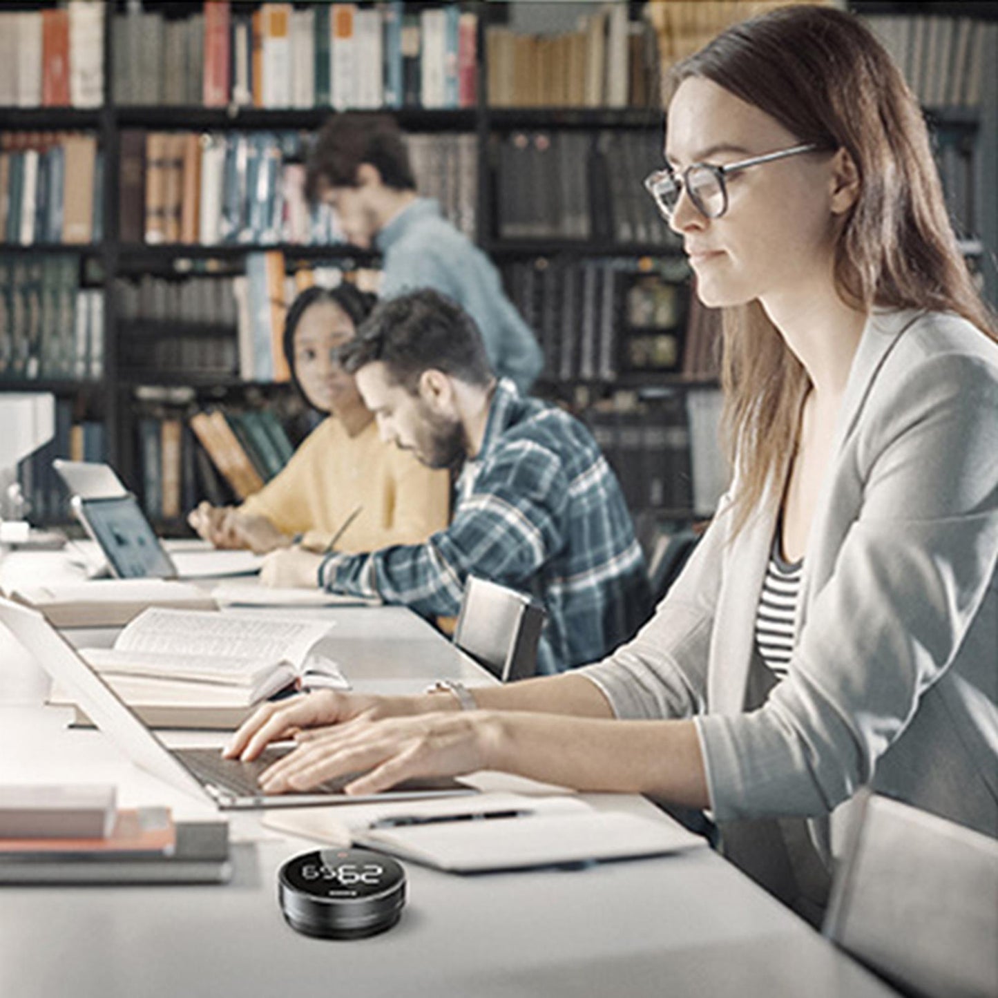 LED Magnetic Kitchen Timer Big digits Alarm Clock for Study Constant Bright