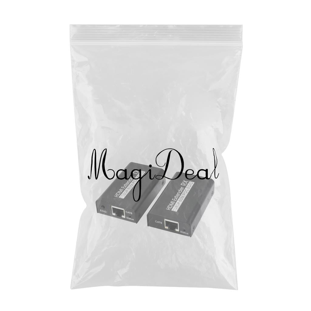 HDMI Extender 1080P 196 ft/60M HDCP1.2 Single Cable for Monitor HDTV EU Plug