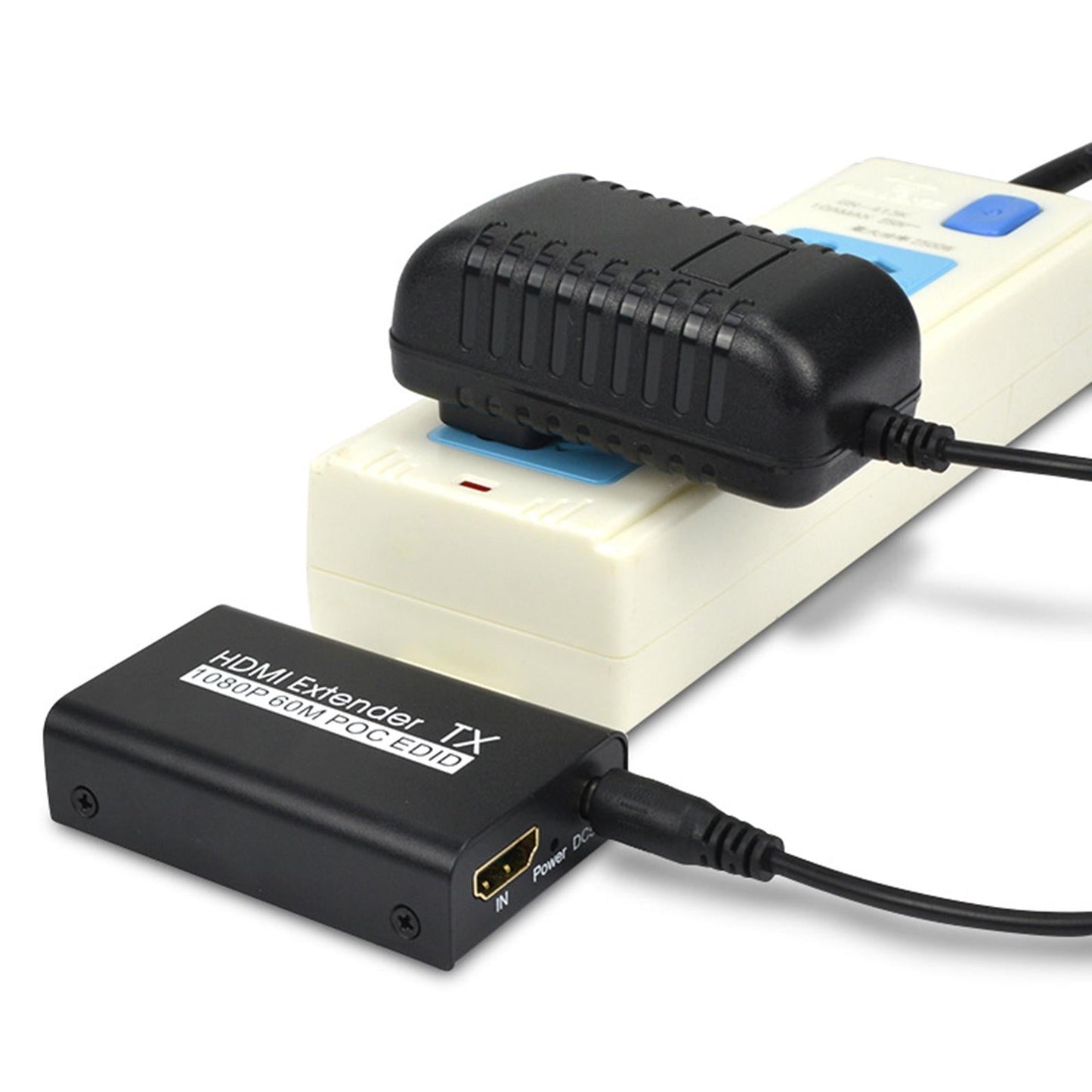 HDMI Extender 1080P 196 ft/60M HDCP1.2 Single Cable for Monitor HDTV EU Plug