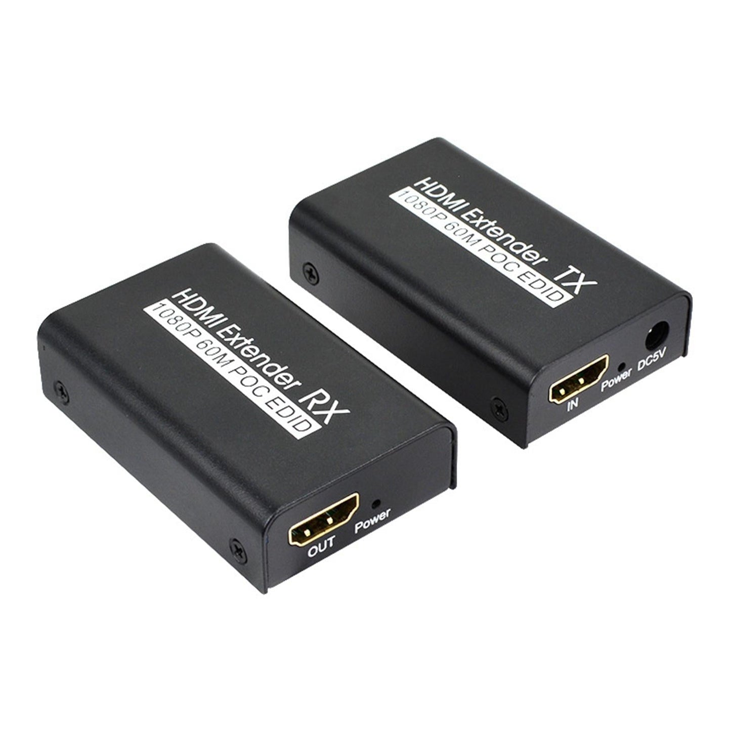 HDMI Extender 1080P 196 ft/60M HDCP1.2 Single Cable for Monitor HDTV EU Plug