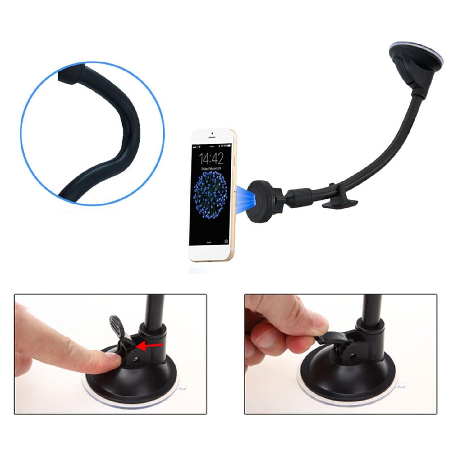 Universal Magnetic Phone Holder Magnet Adsorption Air Outlet GPS for Truck Rectangular tray