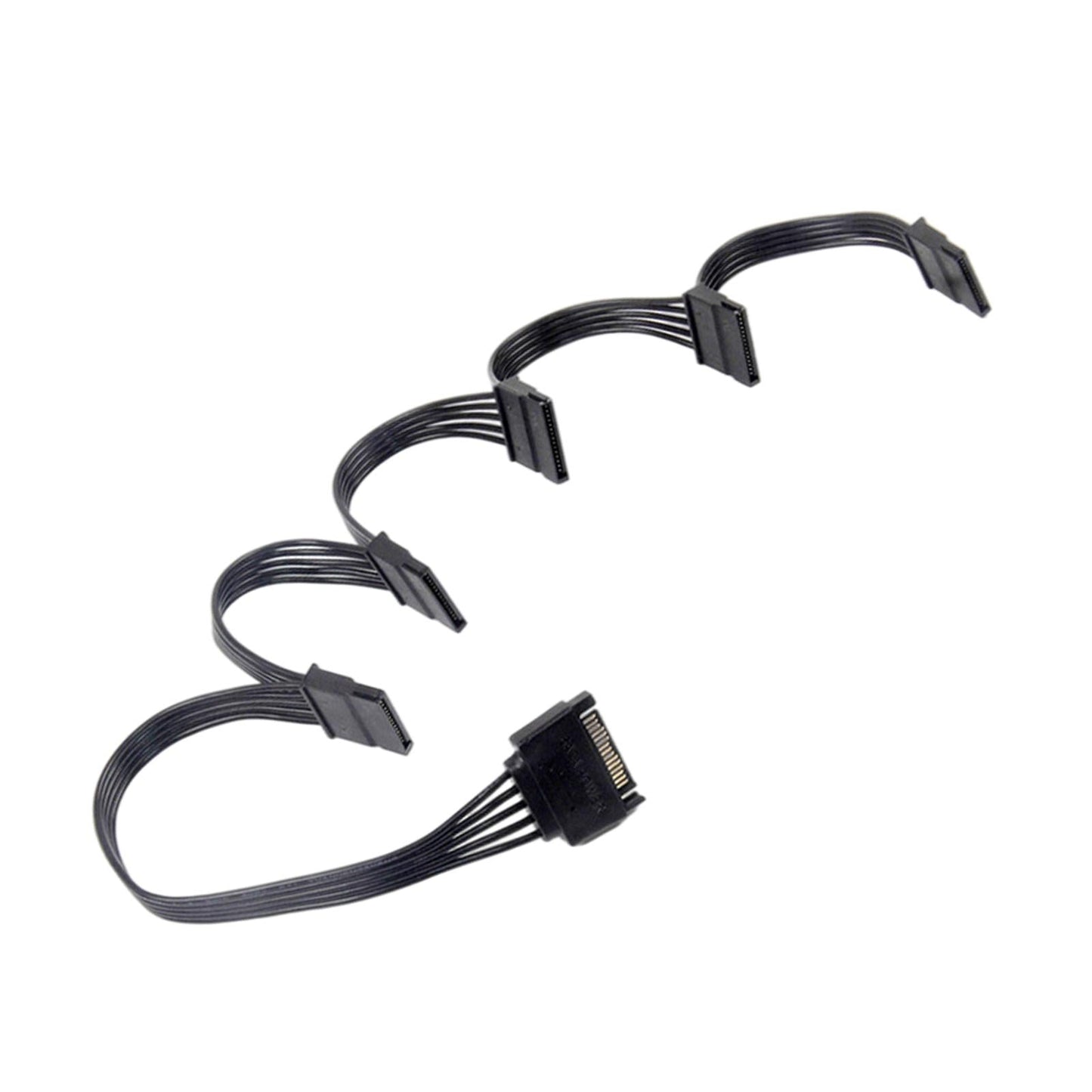 Drive 20cm+4x10cm 1 Male to 5 Female 18AWG Wire for Computers Hard Disk