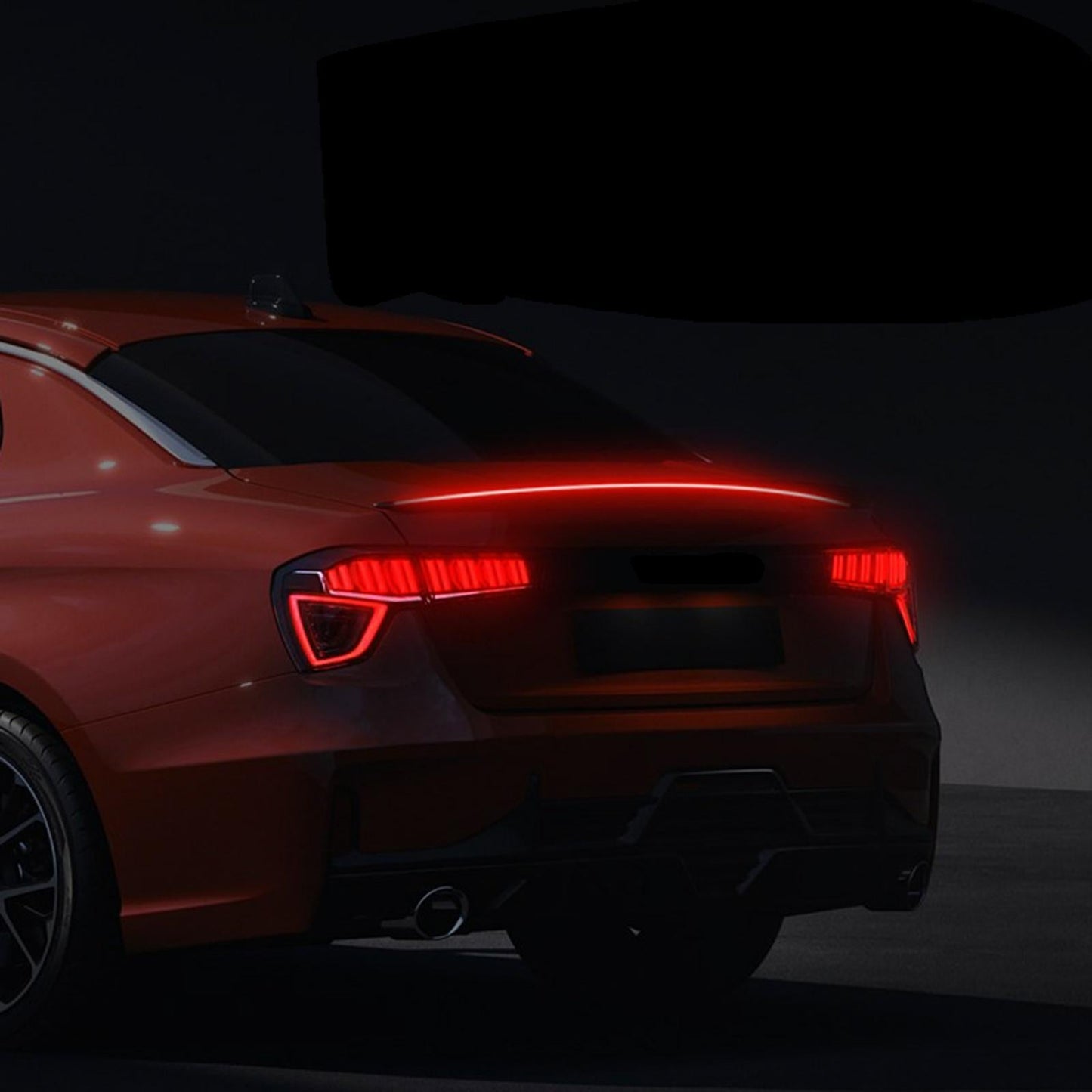 LED Rear Spoiler Light Strip 12V for Most Cars Trucks Red 3 Functions