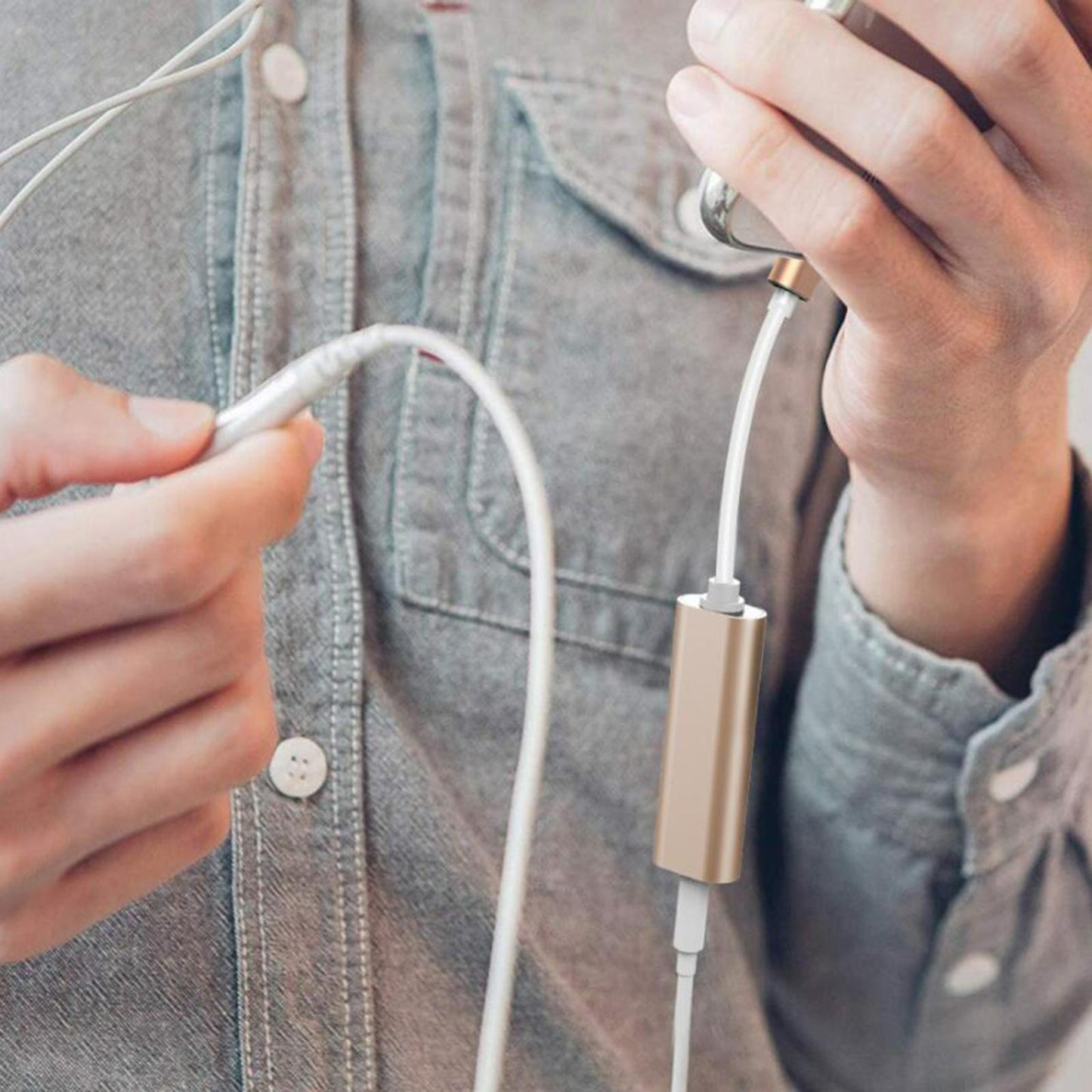 USB Sound Card 3.5mm Interface for Microphone Headphone Computer Black