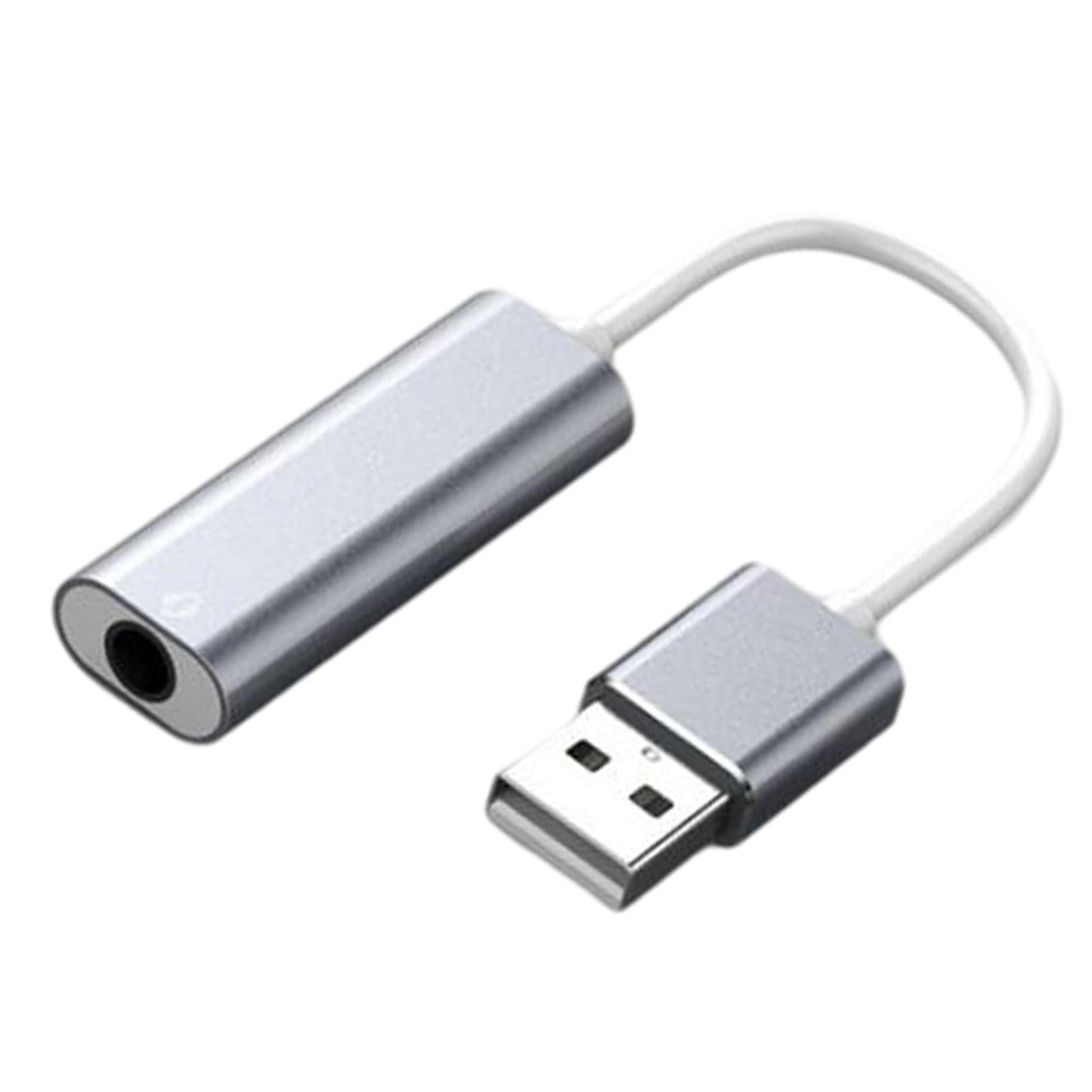 USB Sound Card 3.5mm Interface for Microphone Headphone Computer Blue