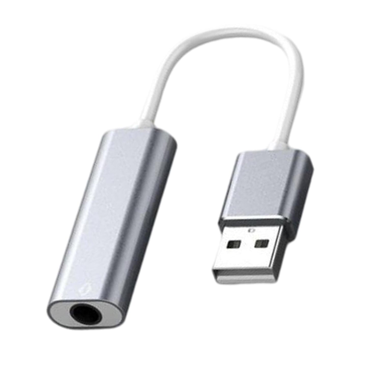 USB Sound Card 3.5mm Interface for Microphone Headphone Computer Blue