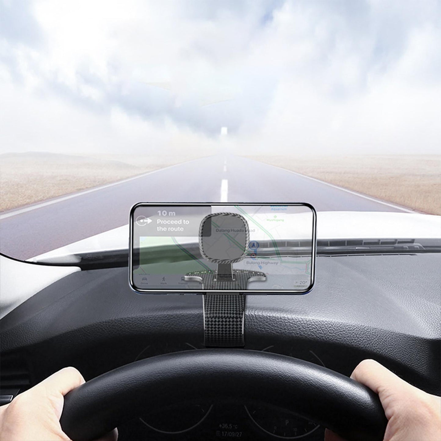 in Car Magnetic Phone Holder Clamp Bracket Clip On Dashboard Universal B