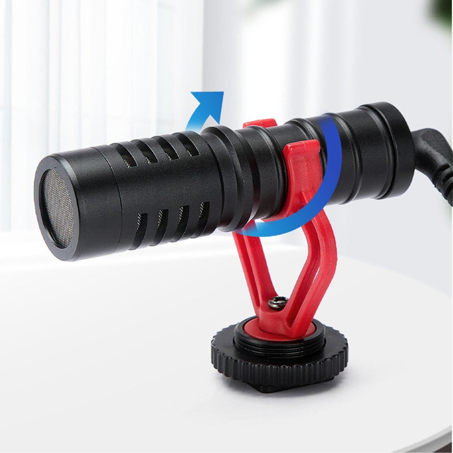 Condenser USB Microphone w/Stand for PC Laptop Gaming Studio Recording 3.5mm