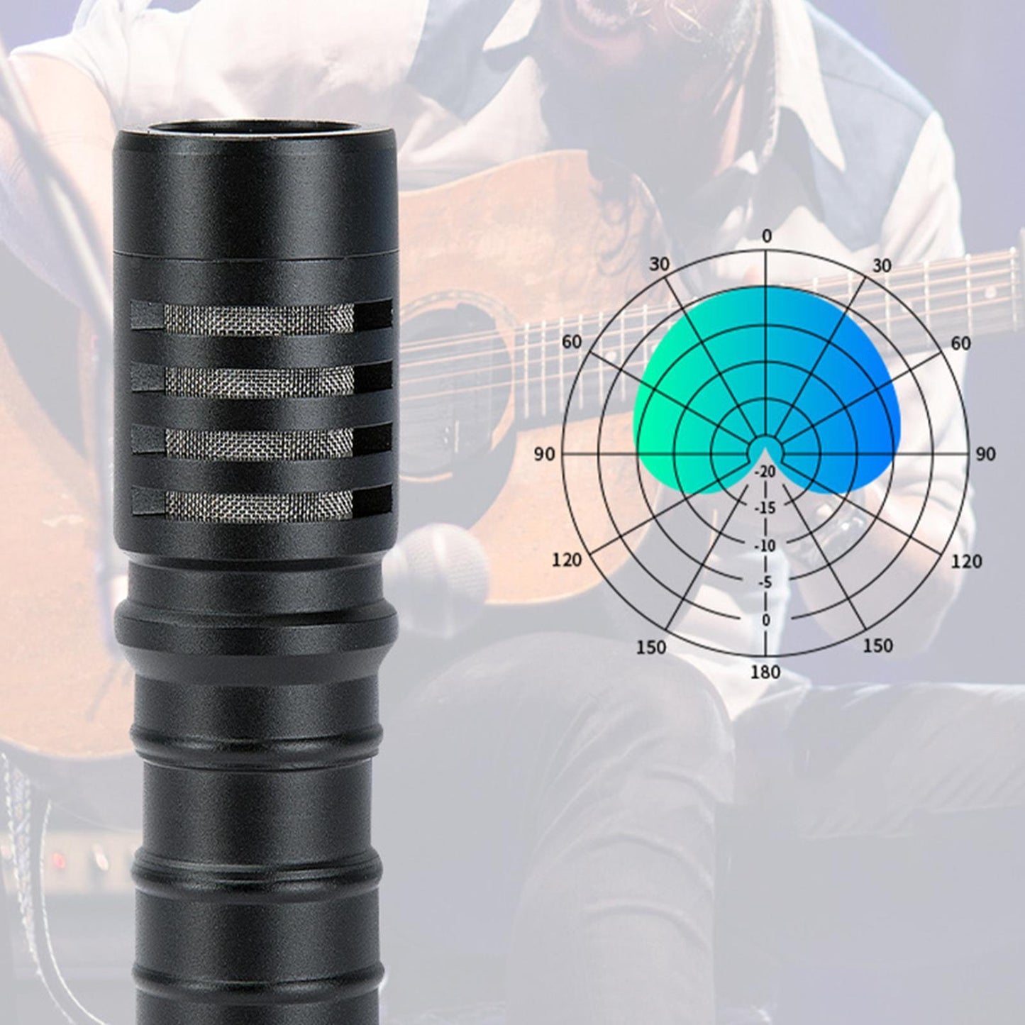 Condenser USB Microphone w/Stand for PC Laptop Gaming Studio Recording 3.5mm