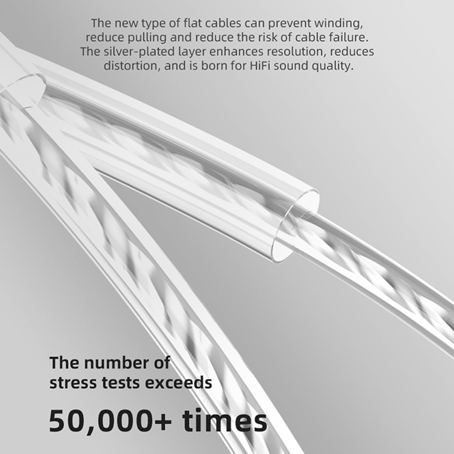 Dual Hybrid Driver Earphones 0.75mm 2Pin Detachable Cable Rose Gold no Mic