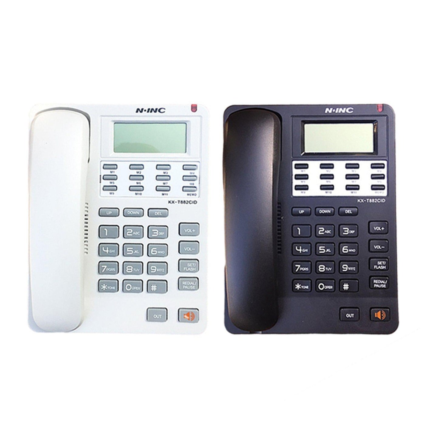 Corded Telephone Caller ID Volume Control Redial/P for Office Desktop black