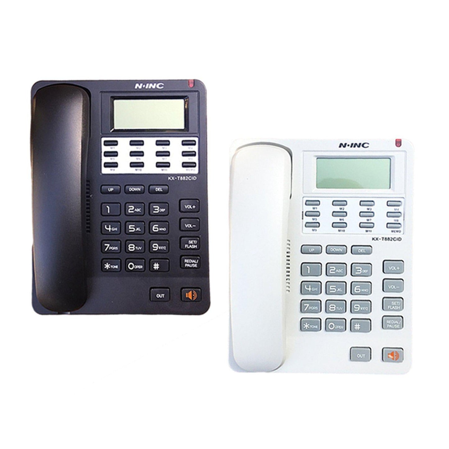 Corded Telephone Caller ID Volume Control Redial/P for Office Desktop black